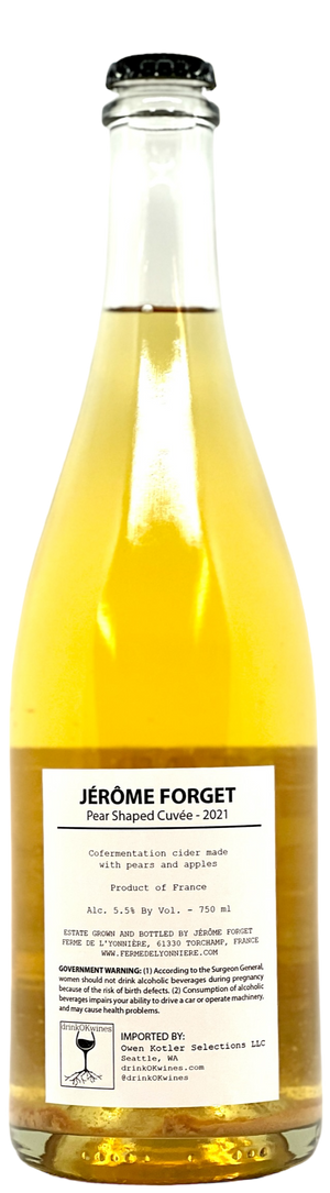 Jerome Forget : 'Pear Shaped' :  Sparkling White | Blend | 2021