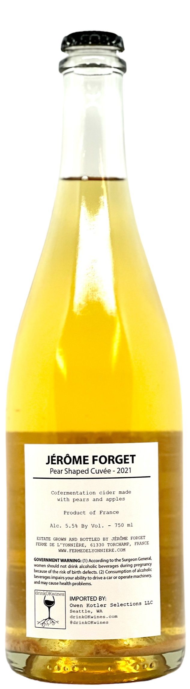 Jerome Forget : 'Pear Shaped' :  Sparkling White | Blend | 2021